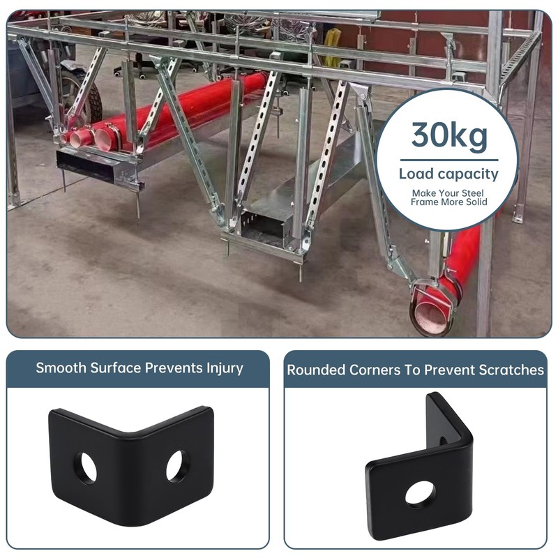 LAICCUM 10 Pack 2 Holes 90° Fitting for 1-5/8" Strut