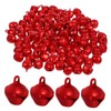 Hohopeti 100pcs Aluminum Christmas Bells for Crafting Jingle Bells Red