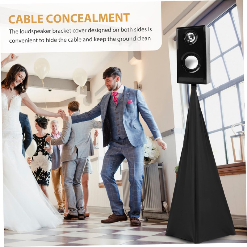 Gatuida Speaker Tripod Two-Sided Cover Black Cover for Speaker Stand