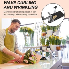 Tagtight Blumen Crimp Maschine, Wellen Crimp Kreppen Papier, Lockenmaschine, Blumen Papiermaschine, Spitzen Werkzeuge, Blumen Verpackungen, Floristen Bedarf (Feine Zähne)