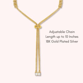 LOVE&LOVE Moissanite Tennis Bracelets for Women,3mm D color, VVS1 clarity Round Cut Imitation Diamond 18K Gold Plated 925 Sterling Silver Adjustable Bracelet,Jewelry Gift for Women Her Birthday Anniversary