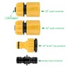 Lahviuu Hose Connector Set, 4 Pieces Garden Hose Connection Set,