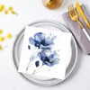 Anniversary House Tiflair Navy Delicate Florals Design Luxury Napkins 3ply
