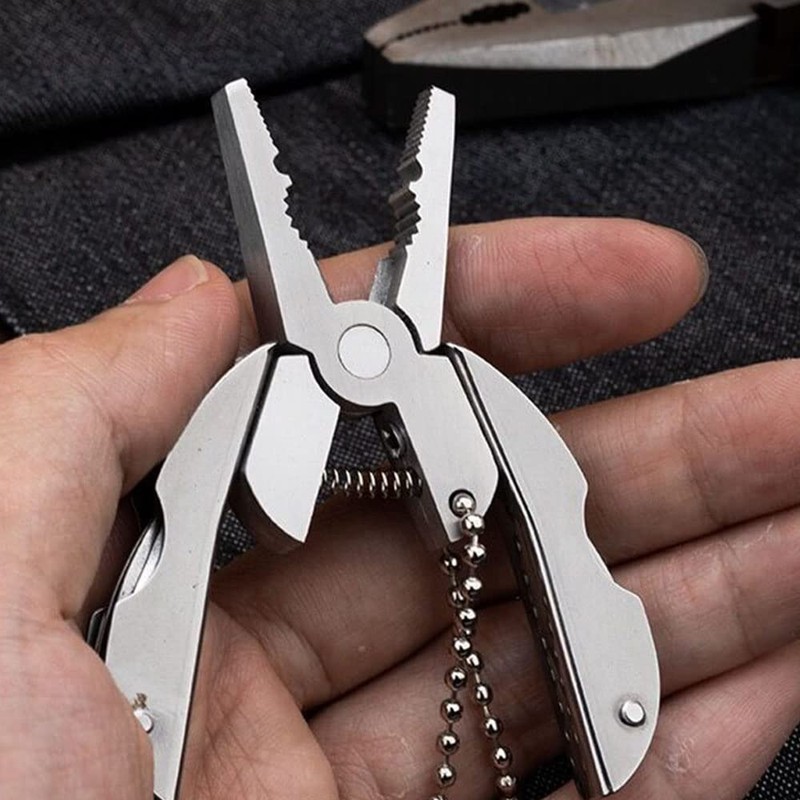 7 in 1 Multitool Tortoise Back Plier, Stainless Steel Foldable