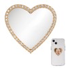 Bruislard Bling Smartphone Mirror Decal Heart Shape Phone Mirror Cellphone
