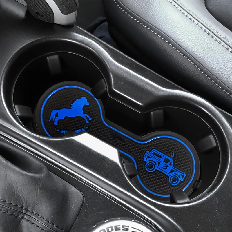 LSAUTO Car Cup Holder Coaster Compatible with Ford Bronco Offroad