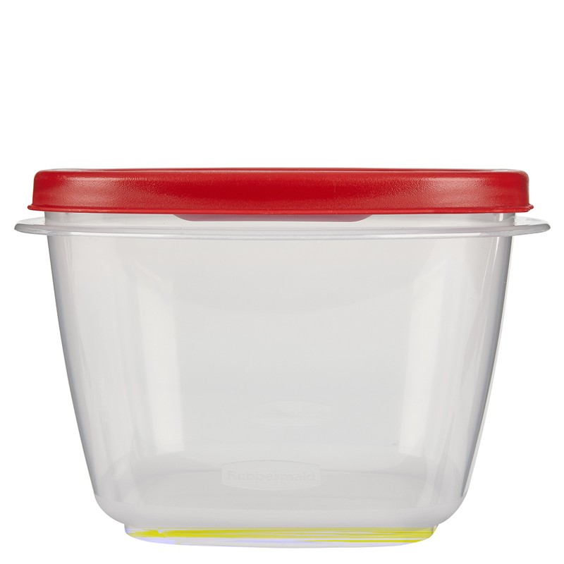 Rubbermaid Easy Find Lid 7-Cup Food Storage Container, Red