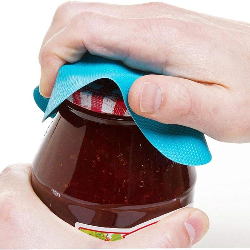 4 Pcs Rubber Jar Opener,Multi Purpose Round Non Slip Jar