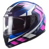 LS2 Helmets Full Face Stream Evo Street Helmet (Loop Black/Pink/White/Blue