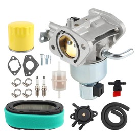 GoaMotors 16-853-19S Carburetor carb with 32 083 09-S Air Filter Compatible with Kohler Some KT725 KT730 KT735 KT740 KT745 Engine, Replace 16 853 19S, 32-853-34-S