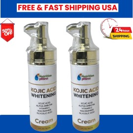 Nutrition Phirst Dark Skin Whitening Dark spot  Brightening Bleaching Face body Cream 2 pack