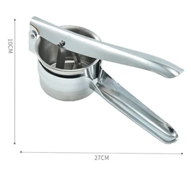 AIMALL Stainless Steel Potato Masher Fruit Press Potato Ricer, Easy Clean Garlic Press Fruit Vegetable Press Juicer Crusher Squeezer Portable Press Mashed Kitchen Cooking Tools