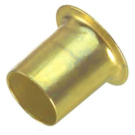 Brass Banjo Shelf Support Pegs Banjo Shelf Support Push-in Sockets Strong Heavy Duty Metal Shelf Support Pegs Banjo Style Bookcase Socket 6mm Pack of 50