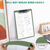 FRETONBA Clipboard with Pen Holder, 2 Pack Plastic Clipboard with