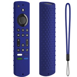Silicone Remote Cover for Fire TV Stick 4K Max Streaming Device Released 2023/Toshiba/Insignia NS-RCFNA-21/Omni Series Smart TV Remote Fire TV 4k Max 2nd Gen Remote Case Cover (Dark Blue)
