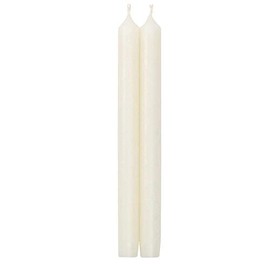 Caspari Straight Taper 12 Inch Candles in White, 2 Count