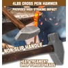 Blacksmith Hammer 4lb Handmade Anvil Forge Cross Peen Sledge Hammer