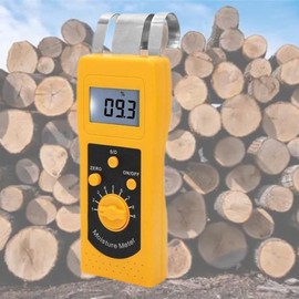YFYIQI Wood Moisture Meter Tester with Resolution 0.1/0.01 Accuracy ±0.5% n LCD Digital Display for Timber Bamboo Wood Material