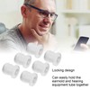 30pcs Earmold Locks Small Plastic Soft Transparent Earmold Tubing Locks