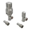 NRG 15mm Angled Thermostatic Radiator Valve and Manual Angled Valves