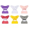 ALVABABY 6pcs Cloth Diaper Covers &1 Wet Dry Bag, Washable
