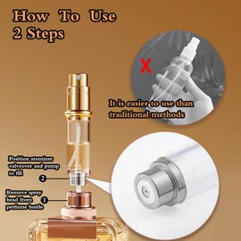 LYAPEONY 5ml Mini Portable Refillable Perfume Spray Bottle,with Bottom Filling Design, Genuine Leather Shell, Nanoscale Sprinkler, Great Companion for Travel and Business (Pink)