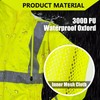 PALAMLY High Visibility Jackets for Women Hoodie Waterproof ANSI Class
