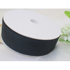 JESEP YONG 1.5 inch Cotton Webbing Braid Handles Bag Strap 60ft High Density Webbing Plain Weave Straps for Cloth Tote Bag, Pet Collars, DIY Projects, Crafts, Outdoor Accessories (Black)