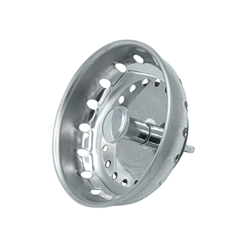 Replacement Kitchen Sink Stainless Steel Basket Strainer with Prong and
