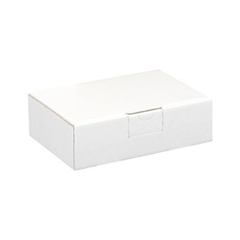50 Maxi Letter Boxes 160 x 110 x 50 mm White (Pack of 50)