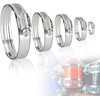 PIT66 Silicone Radiator Coolant Hose Kit Clamps, Compatible with 1982-1992