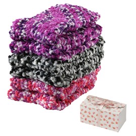 Tipi Toe Women's 3-Pack Cozy Microfiber Anti-Skid Fuzzy Midnight Velvet Patterned Crew Socks – Includes Exclusive Gift Box, Perfect for Women’s Sizes 9-11, FZ29-B-BX, Midnight Velvet, 9-11