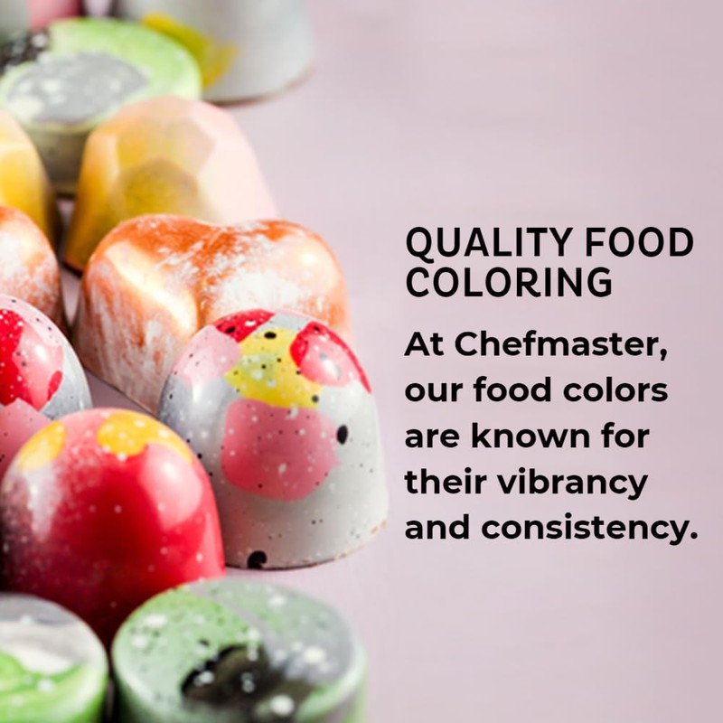 Chefmaster Black Candy Color | True-Tone Shades | Oil-Based |