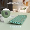 iRoboosta Full Size Blue Backlit Membrane Keyboard, 104 Keys Green