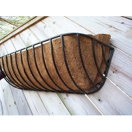 Garden Artisans 44 Inch Long Single Molded Coco Fiber Replacement Liner for Window Hayrack Planters - Single