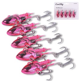 Maru no Mikun Chivas Jig Head Lure Flounder Set vg16 vg22 vg28 Vibration Jig Head Blue (Monmon Pink, 22g)