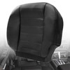 NLQR Front Driver Side Seat Bottom Seat Cover Black Microfiber