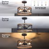 Galtlap Semi Flush Mount Ceiling Light, 3-Lights Modern Farmhouse Ceiling