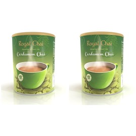 Royal Chai Elaichi Sweetened Tub 400g (Pack of 2) – Premium Instant Tea – Cardamom Tea – Natural – Instant Cardamom Indian Tea