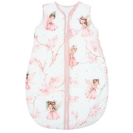 Baby Comfort Sleeping Bag 0.5 Tog Sleep Sack 100% Cotton, Summer Wearable Blanket size: 92-98 (Fairies)