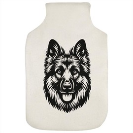 'German Shepherd Dog Front View' Hot Water Bottle Cover (HW00036015)