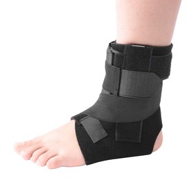 Agatige Ankle Brace Adjustable Ankle Support Orthosis Varus Valgus Corrector Protection Orthosis for Drop Foot Orthosis Achilles Tendon Sprain Injury Recovery