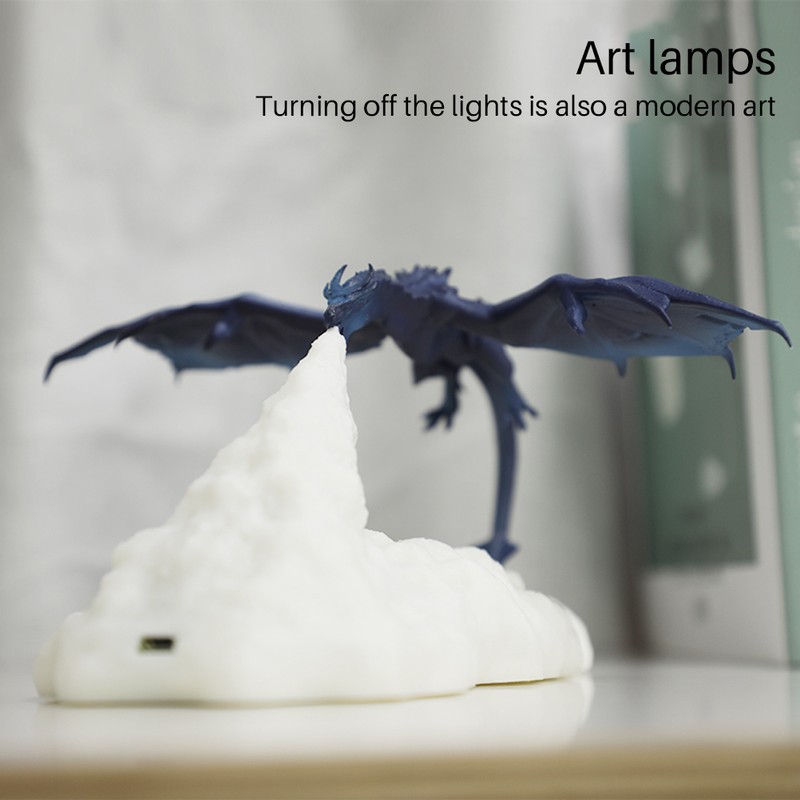 Night Light LED Chargeable Flying Dragon Lamp for Kids Gift