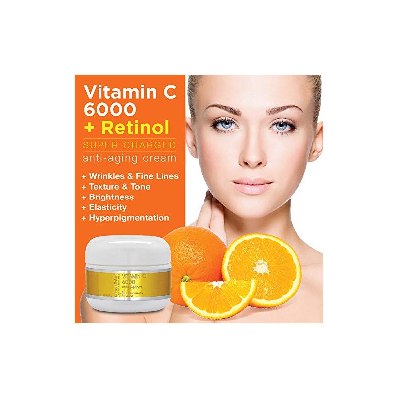Dermedicine Vitamin C 6000 with Retinol Super Charged Cream 1oz