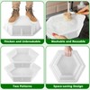 2 Size Hexagon Stepping Stone Mold, 9" /11.4" Reusable Cement