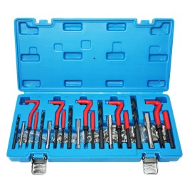DPTOOL 131PCS Helicoil Type Thread Repair Kit rethread Stripped Metric M5 M6 M8 M10 M12