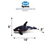 Puzzled Super Soft Killer Whale Plush, 18"