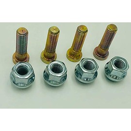 ATV Wheel Studs and Lug Nut Kit by Rad Parts For Honda TRX 450 400 250, Foreman, Rincon, Rubicon, Rancher, FourTrax ATV Wheel Studs W/ 17mm OEM Style Lug Nuts (4)