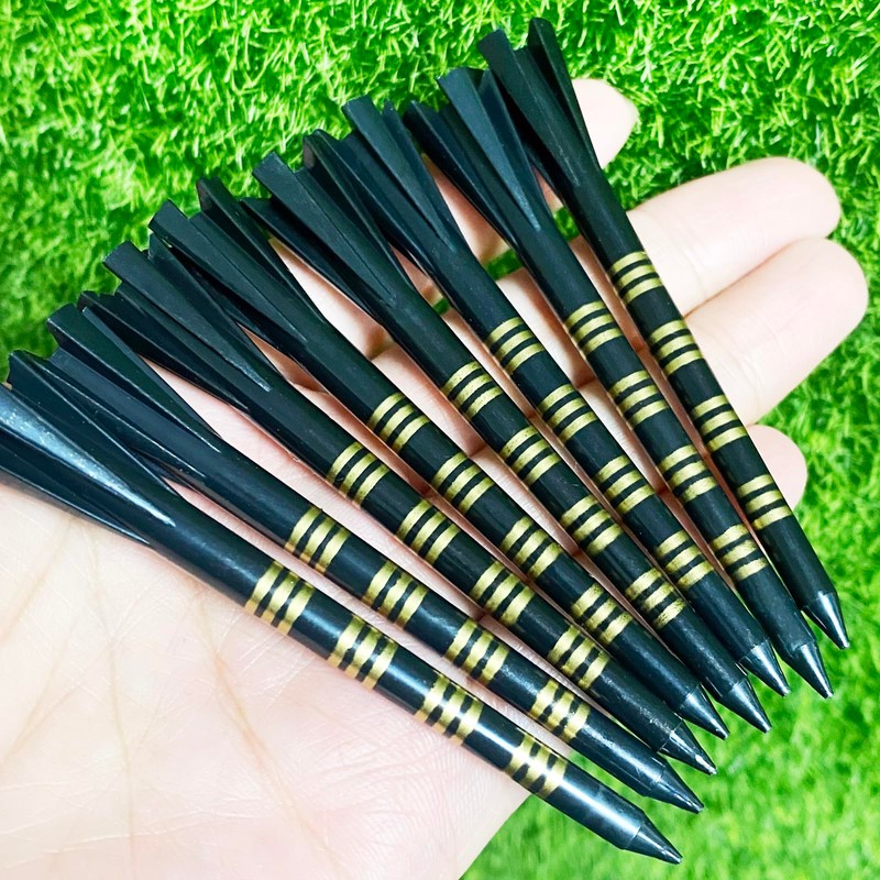XSMSGO Plastic Golf Tees with Stripe 3-1/4" Professional Performance Series