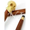 PIRU Handmade Walking Cane with Skull Handle